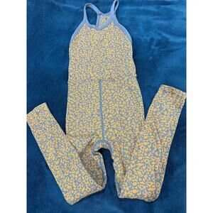 XS FreePeople Movement Leopard onesie jumpsuit